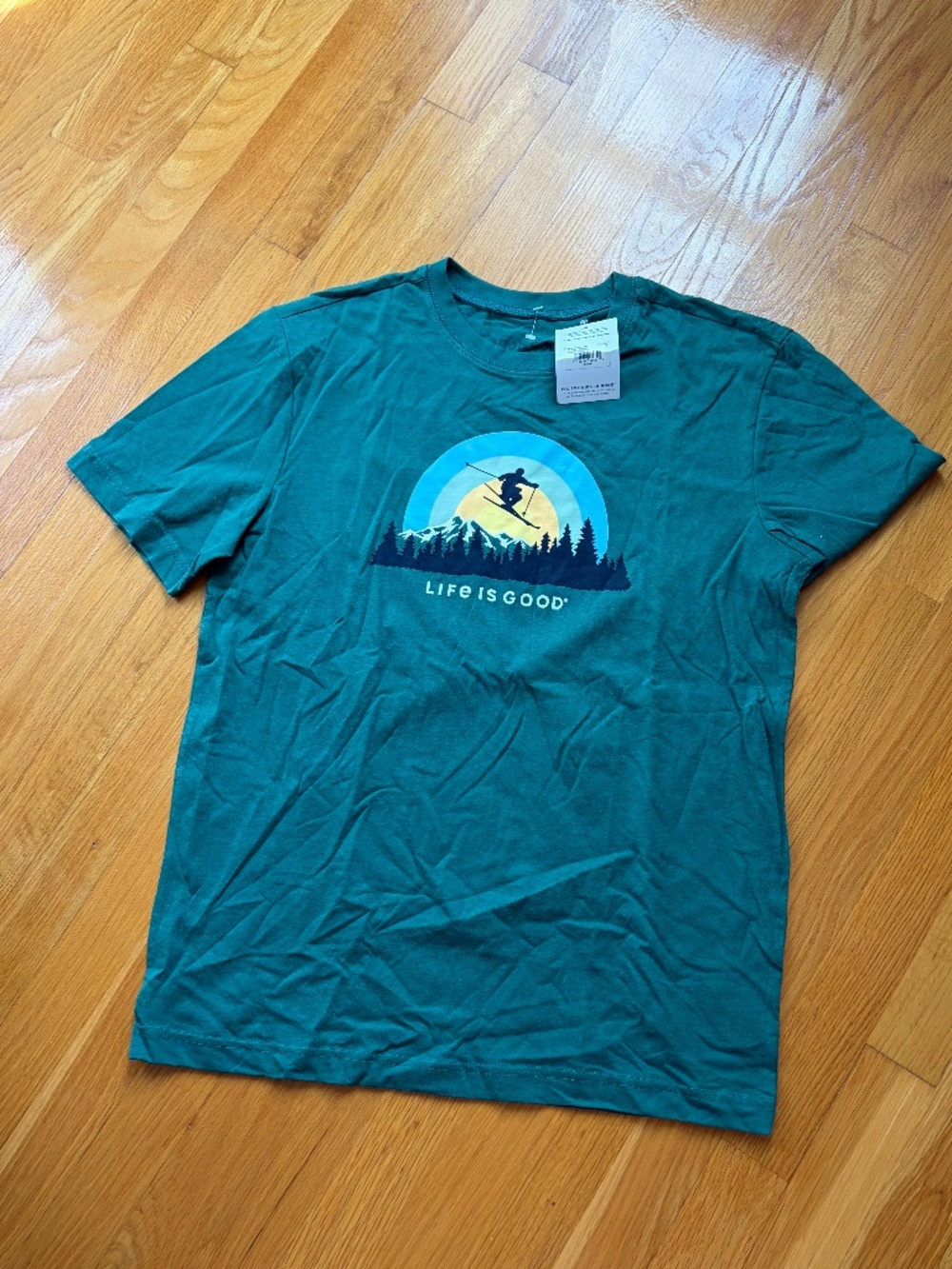 NWT Men’s Small Life is Good Ski Tee